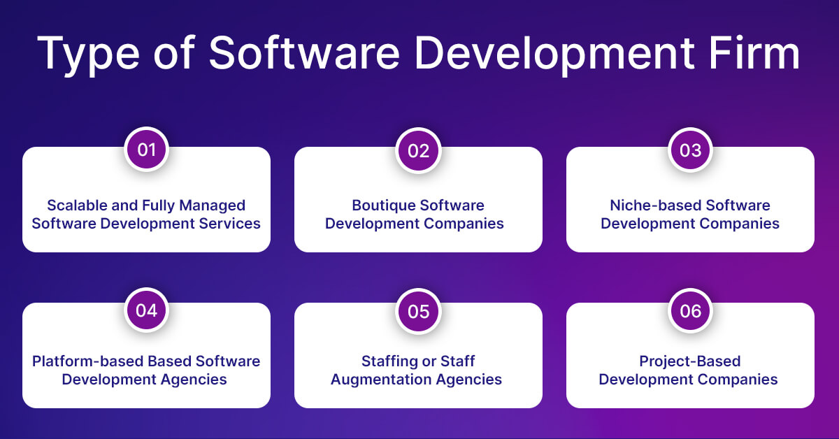 Type of Software Development companies